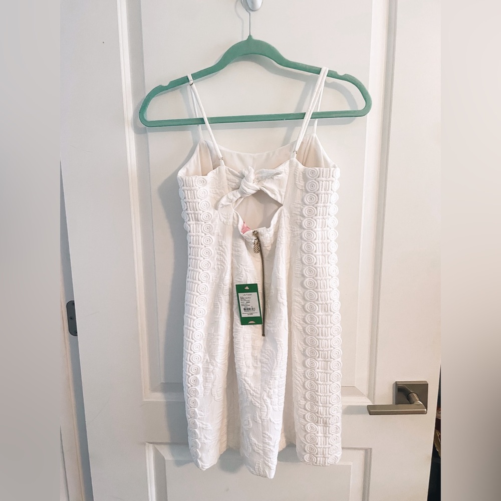 Lilly Pulitzer White Shelli Pineapple Jacquard Dress